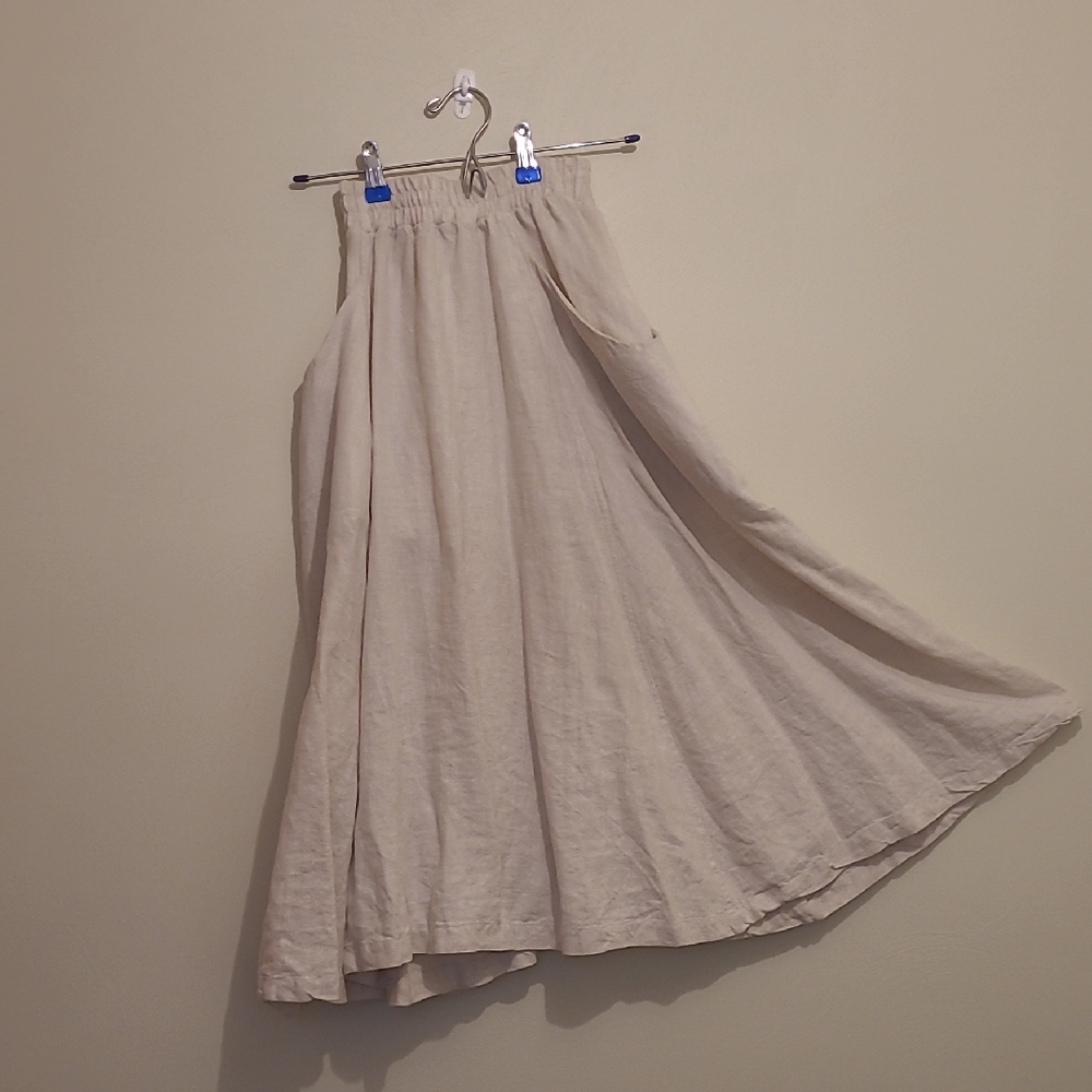 Elizabeth Suzann Cream Midi Skirt